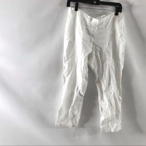 Via Positano Women's US M Cropped Linen Pants